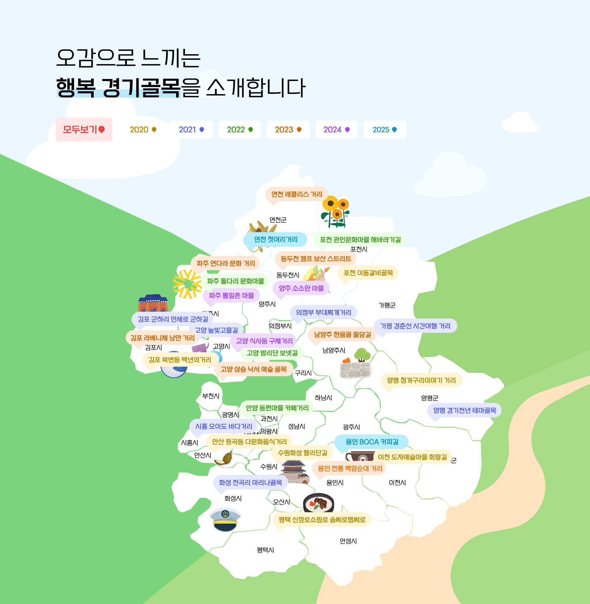 오감으로 느끼는 행복 경기골목을 소개합니다