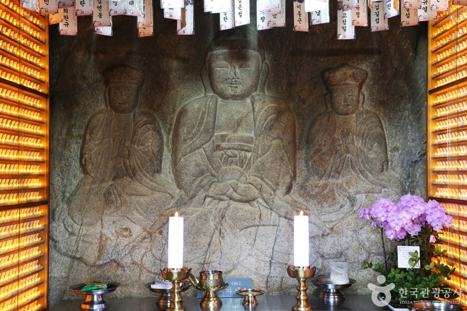 삼막사 마애삼존불