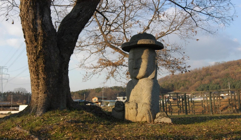 안성대농리석불입상